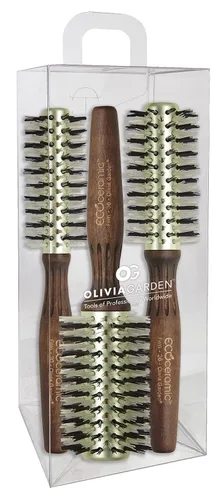 Vista 10 de Olivia Garden Cepillo térmico redondo de cerdas firmes de cerámica ecológica