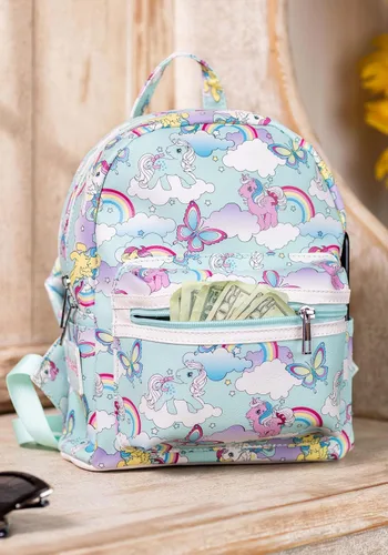 Vista 3 de Fun Costumes Mochila de arcoíris y mariposas My Little Pony Standard