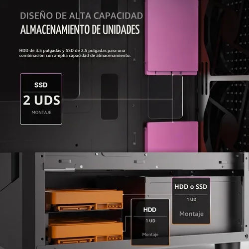 Vista 6 de Zalman FIT Basic ATX Mid-Tower - Funda para computadora de escritorio