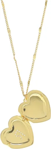 Vista 2 de Kate Spade New York Relicario de corazón R, Latón, Circonia cúbica