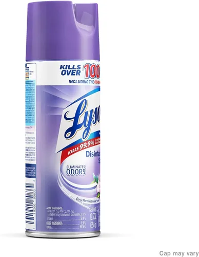 Vista 3 de Lysol Spray desinfectante, aroma brisa de la mañana, 12.5 onzas (Pack de 12)