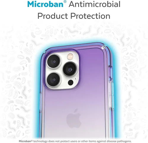 Vista 6 de Speck Funda transparente para iPhone 14 Pro - Protección contra caídas, funda delgada de doble capa resistente a arañazos para iPhone 14 Pro de 6.1