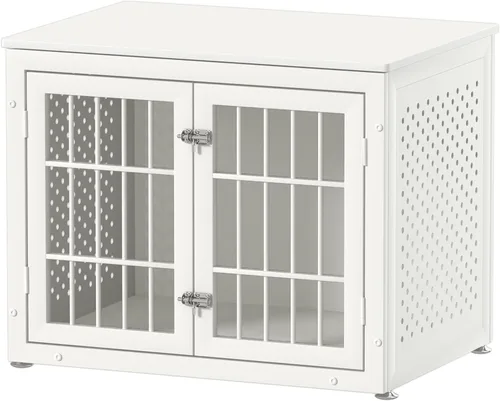 Vista 22 de rehomerance Jaula/Mueble de Servicio Pesado de 26" para Perros Pequeños, Perrera de Metal para Perros con Alta Ansiedad, Jaula para Mascotas a