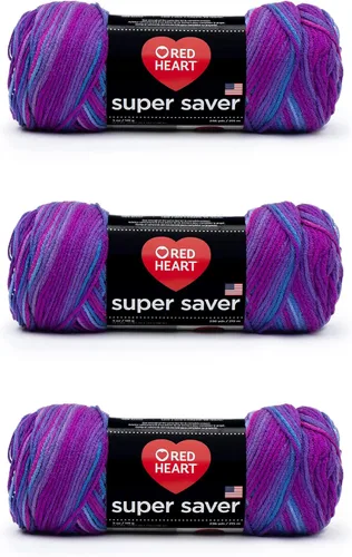 Vista 120 de Red Heart Hilo Super Saver, paquete de 3, camuflaje, 3