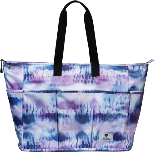 Vista 4 de Bolsa de fin de semana para mujer con múltiples bolsillos para llevar durante la noche, bolsa de viaje para gimnasio, bolsa de equipaje con funda