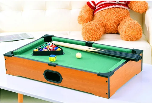 Vista 3 de Mini mesa de billar para niños, mesa de juego de billar pequeña, mesa de billar de sobremesa, juguete de mesa de billar para gato, regalo