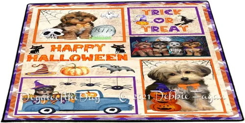 Vista 19 de Doggie of the Day Yorkipoo Dogs Floor Mat - 4th of July Independence Day - Best Dog Doormat - Protector Decor - Unique Portrait Art - Premium