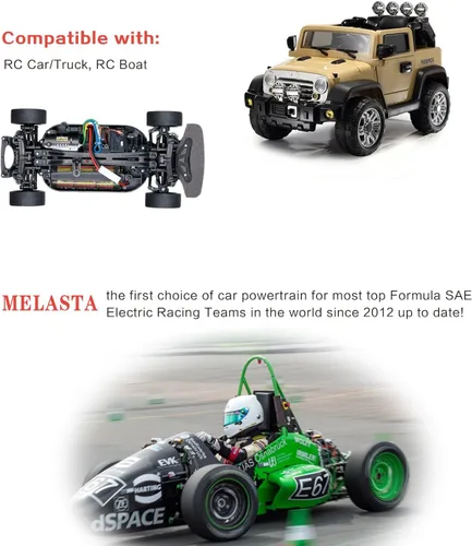 Vista 5 de melasta Batería NiMH de 8.4V 4200mAh 7-Cell Hump para Coches RC - Enchufe