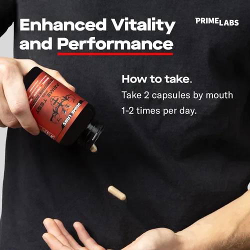 Vista 7 de Prime Labs Prime Test Pro - Suplemento de testosterona para hombres - Estimulante de testosterona, vitalidad y energía - con Ashwagandha, extracto