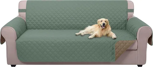 Vista 138 de U-NICE HOME Funda para sillón reclinable, reversible, con correas elásticas, resistente al agua, protege de perros y mascotas, sillón pequeño