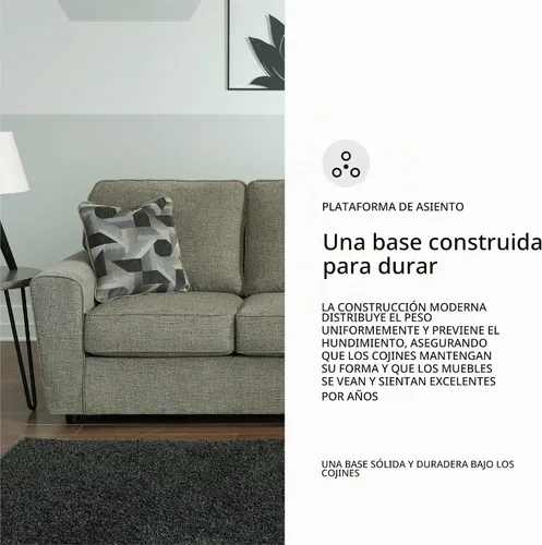 Vista 9 de Signature Design by Ashley Sofá Cascilla Casual, Gris Claro
