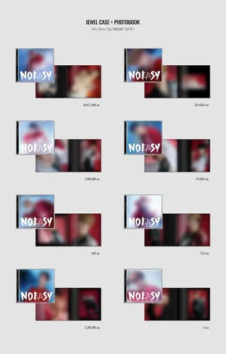 Vista 2 de JYP Ent. STRAY KIDS - NOEASY [Jewel Case Random ver.] (Vol.2) Álbum+Juego de tarjetas fotográficas adicionales, JYPK1272
