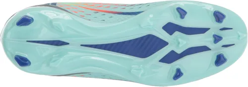 Vista 4 de adidas Tenis unisex de fútbol para niños X Speedportal.3 sin cordones para terreno firme, Clear Aqua-power Blue