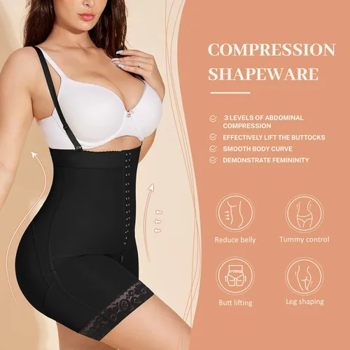 Vista 5 de SHAPSHE Fajas Colombianas Shapewear for Women Tummy Control Butt Lifter Short