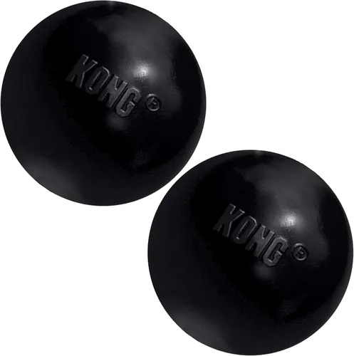 Vista 10 de KONG Bola extrema con agujero – Juguete de búsqueda – Juguete duradero para perros para entrenamiento, tiempo de juego interactivo y más – Pelota