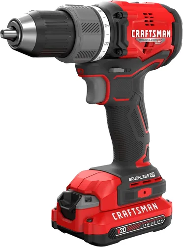Vista 2 de CRAFTSMAN RP+ Kit de taladro/destornillador inalámbrico, con 2 baterías y cargador, sin escobillas (CMCD713C2)
