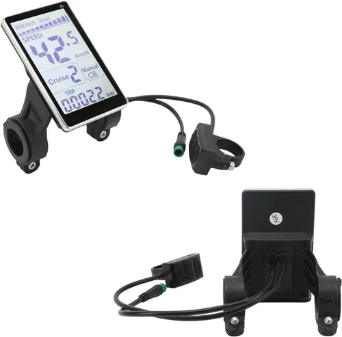 Vista 7 de Pantalla de panel LCD M5, pantalla LCD EBike, Medidor LCD de bicicleta eléctrica 5 pines 24V 36V 48V 60V Universal E Scooter M5 Pantalla de panel