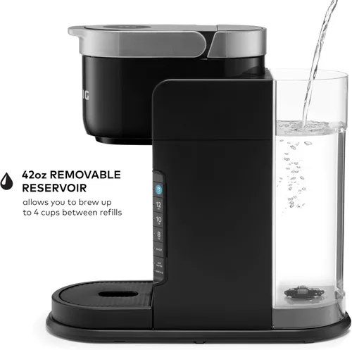 Vista 8 de Keurig K-Café Barista Bar Cafetera y espumador de una sola porción, con 3 tamaños de preparación, capacidad de café caliente y frío, botón