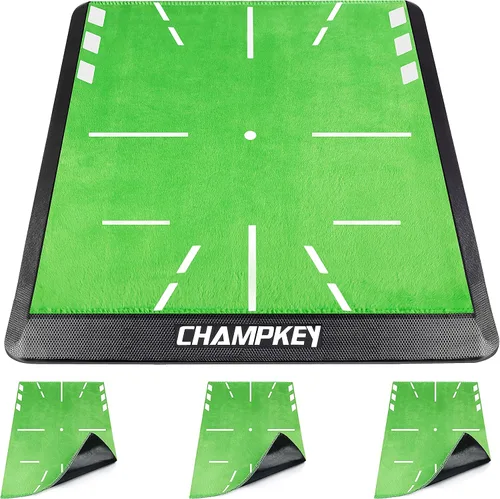 Vista 9 de CHAMPKEY Heavy-Duty Golf Hitting Mat - Swing Path Feedback Golf Practice Mat - Ideal for Indoor and Outdoor Training