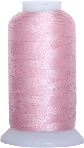 Vista 18 de Carretes de hilo de poliéster, 1000 m – 160 colores – Peso del hilo: 40 40wt trilobal polyester embroidery thread with bright sheen. Works with