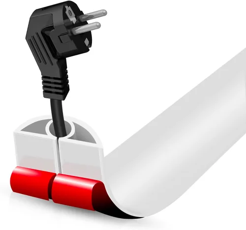 Vista 102 de Cubierta autoadhesiva para cables de suelo, gestión de cables de 3.3 pies, protector de tira de extensión para cables, evita tropiezos de cables