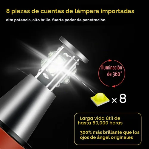Vista 3 de H8 LED Focos de ojos de ángel con halo Compatible para BMW E60 E61 E63 E64 E70 E90 E92 E70 E71 E82 E87 E89 1 3 5 Series X5/6 Z4/7 Lámpara de xenón