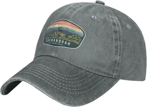 Vista 2 de Sombreros para hombres Senderismo Gorra de béisbol para mujer Sombreros de tenis ajustables Parque Nacional Shenandoah Sombreros de béisbol lindos