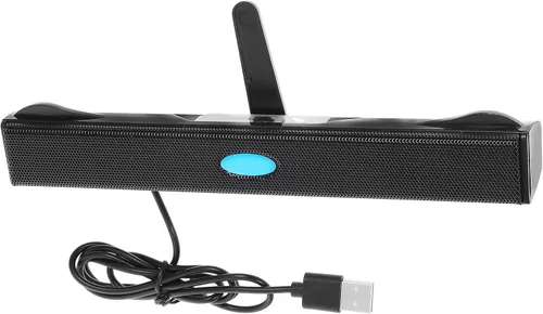 Vista 9 de HOMSFOU Barra de sonido de TV Barra de sonido USB Altavoz USB Surround Sound Bar, mediano, negro