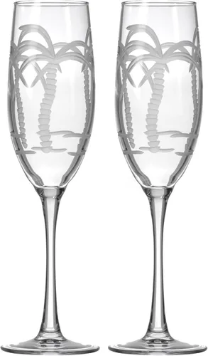 Vista 11 de Rolf Glass Copa de vino con globo de palmera, copas de vino tinto de 18 onzas, sin plomo, cristal grabado con rueda de diamante, diseño de palmera