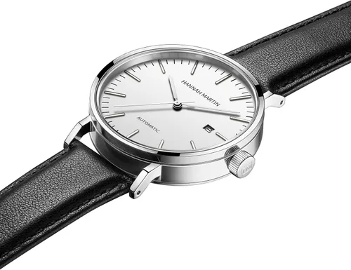 Vista 4 de Hannah Martin 1801 - Reloj mecánico de acero inoxidable para hombre