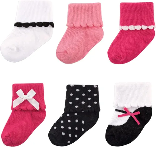 Vista 5 de Luvable Friends Conjunto de calcetines unisex para bebé recién nacido y bebé