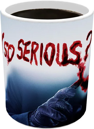 Vista 4 de Morphing Mugs DC Comics - Batman: The Dark Knight - Joker - Why So Serious - Taza de cerámica sensible al calor que cambia de color de 11 onzas