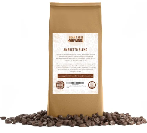 Vista 2 de Amaretto Blend - Café en grano entero, tostado medio, bolsa de 1 libra