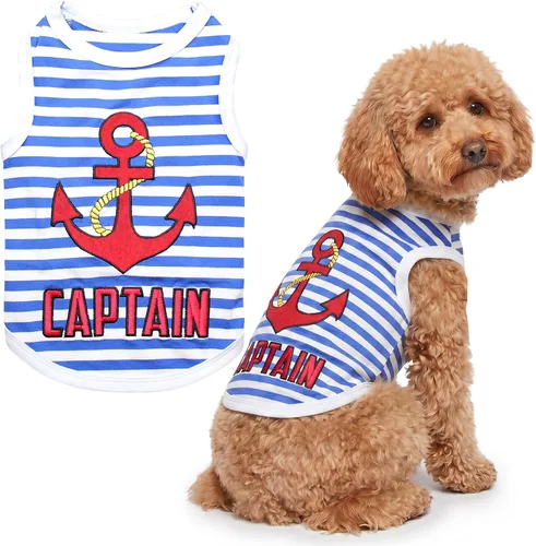 Vista 34 de Parisian Pet Camisa para perro – Camisas 100% algodón para perros pequeños – Chaleco negro sin mangas para cachorros – Ligero y transpirable Mejor