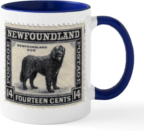 Vista 14 de CafePress Newfoundland Dog Drool Zone Taza de café de cerámica de 11 oz (11.0 fl oz)