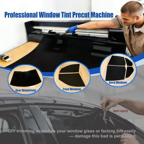 Vista 2 de AUTOTEK Película de tinte precortada para ventanas delanteras de dos puertas, película de tinte para ventanas de automóviles, protección de bloqueo