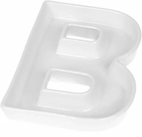 Vista 25 de Coffeezone - Plato de cerámica para dulces y nueces, decoración para bodas y fiestas, Blanco