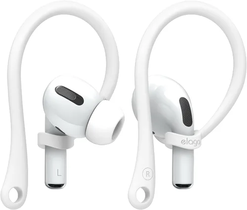 Vista 9 de elago Ganchos para las orejas diseñados para AirPods Pro 3 y Pro 2 y Pro, 4, 3, 2 y 1, accesorios para auriculares, antideslizantes, diseño Negro