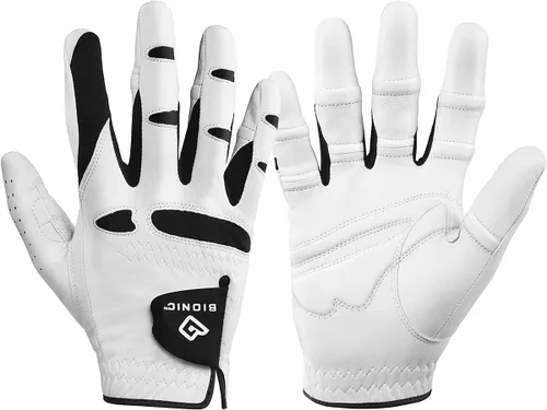 Vista 5 de Bionic – Guantes de los hombres StableGrip Guante de golf w/tecnología de ajuste Natural Hecho patentado de larga duración, auténtica duradera