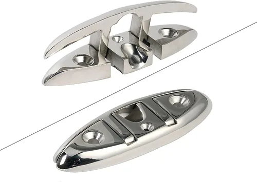 Vista 2 de ISURE MARINE Tacos plegables para barcos de 6 pulgadas, acero inoxidable 316 de grado marino