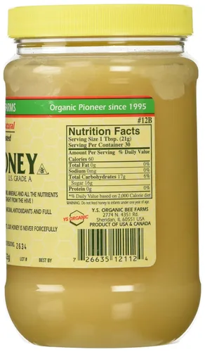 Vista 2 de Y.s. Eco Bee Farms Raw Honey - Tarros de 22 onzas (4 unidades (22 onzas cada uno))