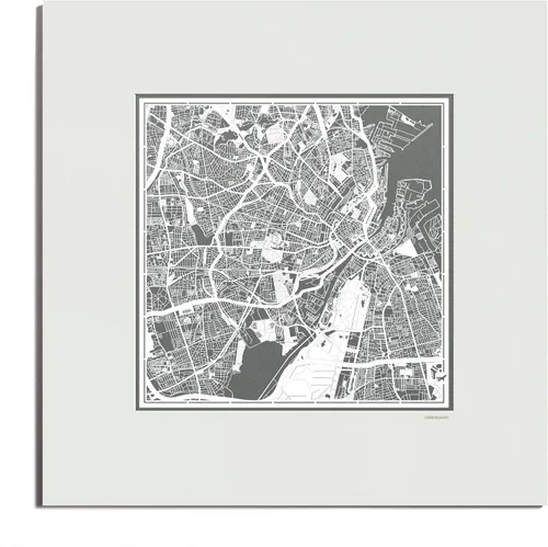 Vista 20 de O3 Design Studio Mapa de corte de papel de París, color negro mate, 20 x 20 pulgadas, arte en papel