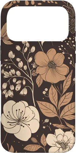 Vista 22 de Hazelnut Brown Wildflower Floral Flower Design Case for iPhone 17