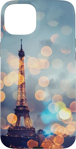 Vista 9 de iPhone 16 escénica Torre Eiffel París Francia por la noche Bokeh Majestic Case