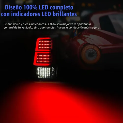 Vista 2 de Nixon - Conjunto de luces traseras todoterreno para Dodge Ram 1500/2500/3500 2009-2018 Transparente