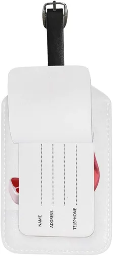 Vista 4 de Guitong viaje equipaje equipaje etiqueta bosquejo flores loro mochila etiqueta maleta viaje identificador inteligente cuero viaje negocio