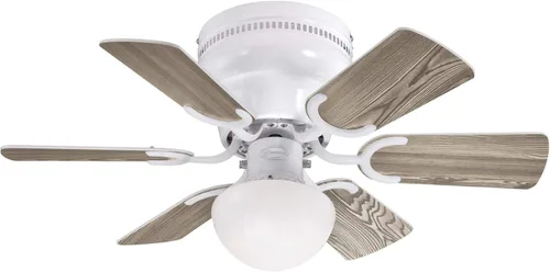 Vista 3 de Westinghouse 7230800 - Ventilador de techo pequeño con luz, 30 pulgadas, color blanco Indoor installation, Compact design for small rooms
