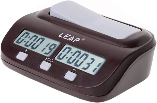 Vista 4 de ljhnba Reloj de ajedrez temporizador de ajedrez reloj de cuenta hacia arriba alarma digital reloj de ajedrez contemporáneo Ajedrez I-Go Chess up