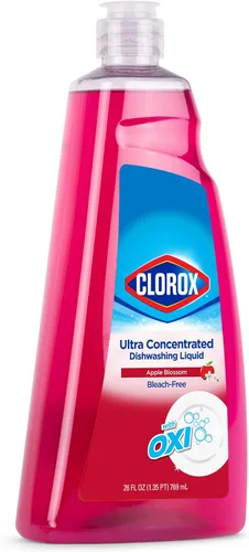 Vista 2 de Clorox Jabón para platos ultra concentrado con OXI, flor de manzana, 26