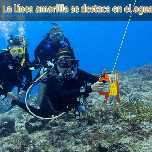 Vista 6 de Reemplazo de línea de carrete de buceo, cable de nailon de 150 pies